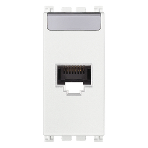 เต้ารับอีเธอร์เน็ตแบบติดผนัง Netsafe Cat6A UTP RJ45 สีขาว 8P8C - Product Image 1