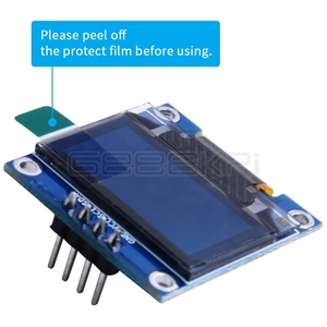 GeeekPi 0.96 英寸 OLED 屏幕模块 128*64 IIC SSD1306 适用于 Raspberry Pi 4 B / 3 B (+) / 2 B / Zero (W) / Beaglebone Black / - Product Image 3