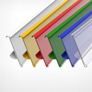 Siêu thị bán lẻ PVC Acrylic nhãn tag dính dữ liệu dải giá chủ kệ cho kho & cửa hàng kệ - Product Image 4