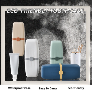 XIYU Luxury Eco-friendly PP Material Portable <b>Travel</b> <b>Toothbrush</b> <b>Holder</b> Case Waterproof Moisture-proof Sealed Rectangle - Product Image 2