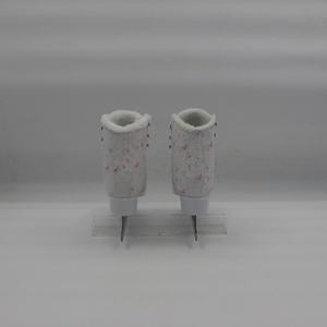 Patins à <span class=keywords><strong>glace</strong></span> à imprimé floral pour <span class=keywords><strong>femme</strong></span>-<span class=keywords><strong>Blanc</strong></span> avec accents colorés, douillet en velours - Product Image 3