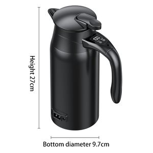 Hızlı Isıtma 800ml 12-24V Taşınabilir Araç Su Isıtıcısı, Ayarlanabilir Seyahat Su Isıtıcısı - Product Image 3