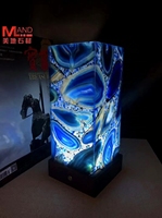 Ventes directes d'usine de lampe de table en agate de pierres précieuses naturelles de haute qualité lampe en pierre de luxe lampe d'ambiance
