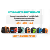 Ultra-Leiser 2200W 4-Takt Leichtgewichtiger Tragbarer Benzin-Inverter-Generator mit Fernstart für Tailgating und Camping