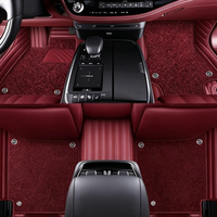 Tapis de voiture personnalisé en cuir tufté imperméable de luxe, ensemble complet double couche, pour Mercedes-Benz, Audi, Toyota