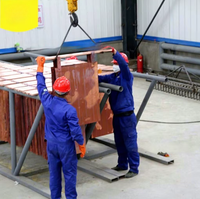 Redresseur d'électrolyse haute fréquence haute puissance personnalisé, contrôlé par PLC, entièrement automatique, à faible ondulation et haute pureté métallique, direct usine
