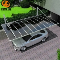 Abri de voiture économique en alliage d'aluminium, haute résistance, imperméable, pour la distribution mondiale