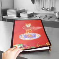 Couverture de menu Double Bistro en PVC 8.5*11 des fournisseurs de Yimi pour hôtels et restaurants