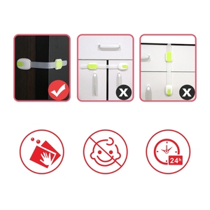 PRODIGY LH06 Cerraduras de gabinete de cajón de seguridad multifuncionales de instalación simple para bebé sin herramientas Producto de chico más popular - Product Image 2