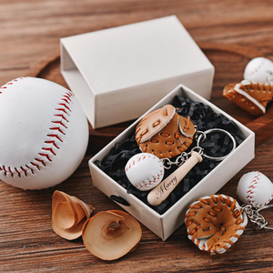 Llaveros de Béisbol Personalizados Uionen, Anillo de Llaves Deportivo Personalizado, Regalo de Recuerdo para Fanáticos del Béisbol, Padrinos de Boda, Regalos para los Mejores Amigos - Product Image 3