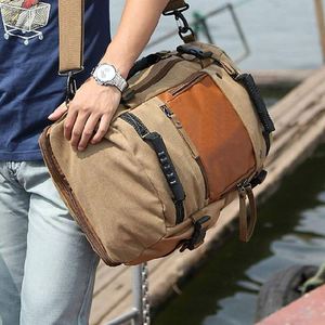 Camping Outdoor Canvas Travel Backpack Rucksack for Man Women - Product Image 6