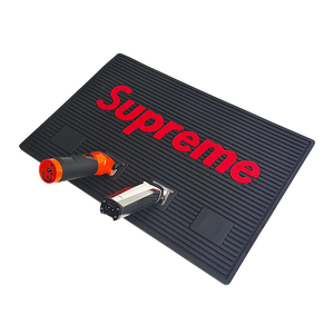 Custom Branded <b>Silicone</b> Barber Mat Rubber Salon <b>Tool</b> Mat Non Slip Heat Resistant Clipper Mat Styling <b>Tool</b> Pad Workstation Mat - Product Image 2