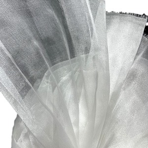 <span class=keywords><strong>ผ้า</strong></span>ออร์แกนซ่าโพลีเอสเตอร์ 100% จาก Issey Miyake ดีไซเนอร์ น้ำหนักเบา เนื้อผ้าจับจีบแบบมีเท็กซ์เจอร์  ถักแบบเส้นด้ายกว้าง  น้ำหนัก 120 กรัมต่อตารางเมตร - Product Image 5