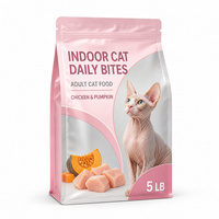 Sachet Doypack pour aliments pour animaux de compagnie, en Mylar, avec bec verseur, logo personnalisé, refermable à fermeture éclair, qualité alimentaire, pour chiens et chats