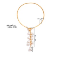 Mode Baroque Perle Long Gland Pendentif Colliers Perle Perle Creuse Chaîne Fermoir Collier Perle Gland Charme Y Lariat Collier