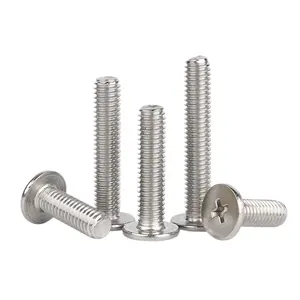 Various Specifications Phillips Thin Flat Head Machine Screw for Machine M1 M1.2 M1.4 M1.6 M2 M2.5 M3 M4 M5 M6 M8