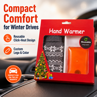Compresse Chauffante Portable Réutilisable à Activation Rapide en Métal pour le Corps – Idéale pour l'Hiver, les Trajets Quotidiens, le Camping et la Randonnée