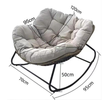 2025 nouvelle chaise de balançoire pliante portante de haute qualité, chaise de balançoire d'oeuf de salon durable tissée à la main de loisirs