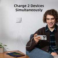 Chargeur Super Rapide GaN USB-C 65W Certifié UKCA Norme Britannique pour iPhone iPad Mac Samsung Compact Portable