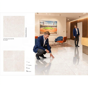Vistaar Ivory Color 1000x1000mm Polished Glossy Glazed 100x100cm Porcelain Marble Tiles - Product Image 3