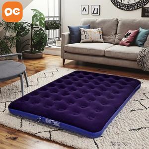 Colchón de aire plegable tubular plegable para exteriores, cama inflable con bomba integrada, antiescaras para acampar y usar en hoteles - Product Image 1