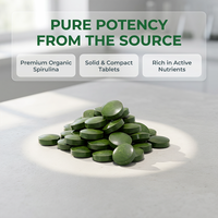 Aeglewell Comprimés de Spiruline 100% Biologique, Complément Nutritionnel en Vrac, Spiruline et Chlorelle Biologiques Mélangées, Meilleur Prix