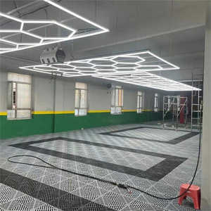 Горячая распродажа, шестиугольный гаражный светодиодный светильник 6500K для мастерской, светодиодное освещение для светодиодной гаражной декоративной лампы, светодиодная лампа - Product Image 4