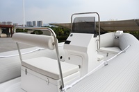 Bateau pneumatique semi-rigide Huihao 4,8 m certifié CE, 15,5 pieds, sport, 480 PVC, fibre de verre, prix usine