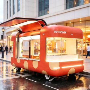 Camion de cuisine mobile électrique personnalisé avec acier inoxydable et doubles éviers pour la vente de crème glacée, de restauration rapide et de services de traiteur - Product Image 1