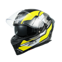 Logo personnalisé Homologation ECE2206 Matte Noir Gris Casque de moto Matériau ABS pour la conduite sur route