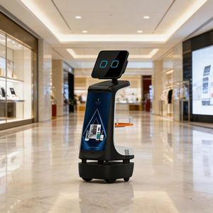 روبوت خدمة بشري ذكي جديد لعام 2025، روبوت ترحيب ذكي يدعم 4G/5G وواي فاي، يعمل بنظام أندرويد، شحن تلقائي، وقت تشغيل 6-8 ساعات، ملاحة بالليزر - Product Image 5
