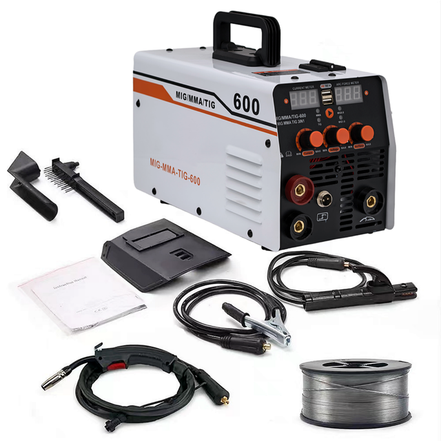 Digital Intelligent Portable Welding Machine Mig Gasless Welder Mig Welder Machines 3 in 1 Mig Welder with USB Connection