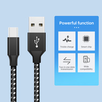Bestseller Nylon Geflochtenes 3A Schnellladekabel Typ-C USB Verlängerungskabel für Computer Kamera & Kopfhörer mit Schneller Lieferung