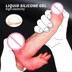 Dildo Portátil LM-315 con Control Remoto, Vibración, Estiramiento, Oscilación, Calentamiento y Resistencia al Agua - Product Image 4