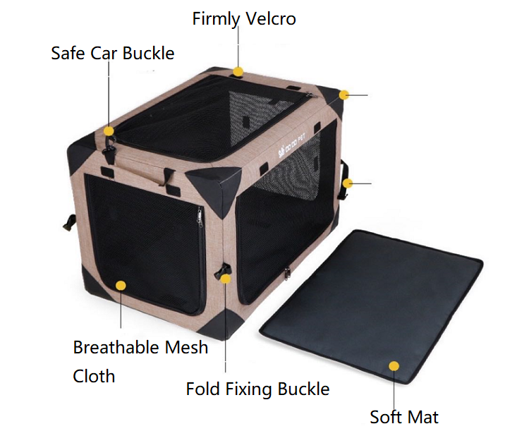 Pet Carrier Bag Airline Approved Luxury Pet Carrier Bag Collapsible For Dog Cat 1 buyer
