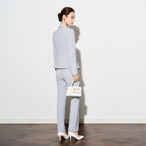 Women's Professional Suit Set Long Sleeve Polyester Workwear For Office Beauty Salon Autumn 2025 Comfortable Fit - Product Image 4