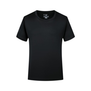 เสื้อยืดคอกลมแขนสั้นผ้าเคลือบเงา 160 กรัม แห้งเร็วสำหรับผู้ชาย - Product Image 1