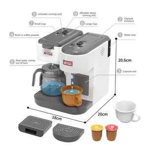 2025 nouveauté cuisine jouets <span class=keywords><strong>Machine</strong></span> à café semblant jouer enfants cafetière jouet appareils de cuisine ensemble pour enfants - Product Image 3