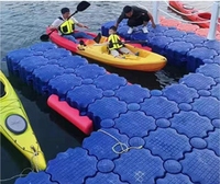 Dock flottant modulaire en HDPE pour usage marin avec piston, pour plateforme ponton de bateau, cage d'aquaculture et passerelle aquatique