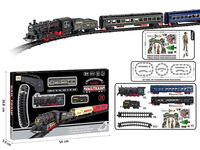 Enfant Puzzle Éducation Jouer Jeu Interactif Cadeau Jouets B/O Électrique Rétro Rail Train Piste Jouets Avec Lumière Musique Véhicule Pour Enfant