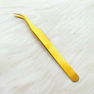 Vente directe d'usine, pinces à épiler en acier inoxydable colorées, forme <span class=keywords><strong>de</strong></span> fleur <span class=keywords><strong>de</strong></span> glace, précision, durabilité, droites, courbées, dessin animé, journal - Product Image 4