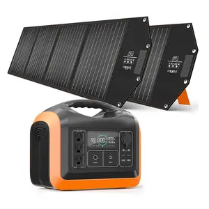 Solar Station With Panel Cheap Solar Kraftwerk Outdoor Home 1000W Off Grid Eco-friendly Portable Solar Power Station With Foldable Solar Panel