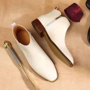 รองเท้าบูทกันน้ำสไตล์ใหม่สำหรับฤดูหนาว คลาสสิก ใช้งานได้หลากหลาย ลำลอง หุ้มข้อสูง สำหรับกิจกรรมกลางแจ้ง ทำงาน ผู้ชาย หนังแท้ เพิ่มความสูง รองเท้ากีฬา - Product Image 4