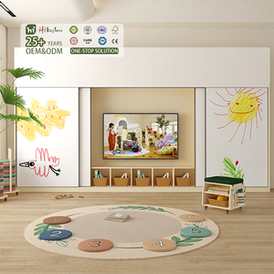 Hikeylove Tapis de jeu pour bébé en bois moderne et sûr, mobilier éducatif pour garderie, maternelle, école maternelle, crèche, enfants - Product Image 1