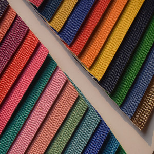 Feuilles de similicuir végan Rexine <span class=keywords><strong>d</strong></span>'imitation pleine fleur semi-PU personnalisées de 1 mm <span class=keywords><strong>Tissu</strong></span> en cuir synthétique pour rembourrage de sacs - Product Image 2