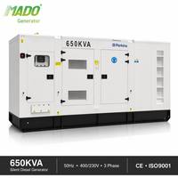 Generadores de Respaldo de Emergencia Perkins de 520kW 650kVA, Grupos Electrógenos de 700kVA 750kVA 800kVA 825kVA 900kVA 1000kVA para Plaza Comercial, 50Hz