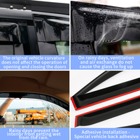 Protector de Lluvia para Parabrisas Great Wall Haval H9, Parasol Negro, Moldura Exterior