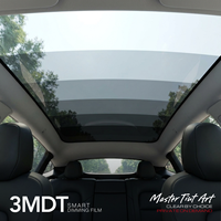 Kit de Película Inteligente PDLC Astrace 3MDT para Ventanas de Auto, Bloqueo de 60% de Infrarrojos y 99% de Rayos UV, Grosor de 10mil, Garantía de 5+ Años para el Cristal Trasero del Techo del Tesla Model 3