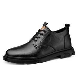 Zapatos Casuales Retro de Estilo Británico para Hombre, Primavera Verano, para Todas las Temporadas, de Cuero, de Punta Ancha, con Aumento de Altura Invisible de 8 cm - Product Image 6