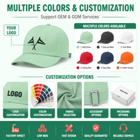 Gorra de Béisbol Deportiva, Clásica, Ajustable, de Algodón, con Logotipo Personalizado, al por Mayor, Bordada, para Equipos Deportivos
